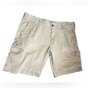 CABELA’S Men's Cargo Shorts Trail Hiking Utility Outdoors SZ 44 Tan Fishing EUC